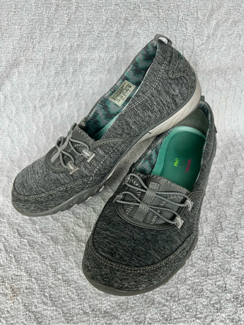 Skechers Gray Slip-On Comfort Shoes 7-1/2